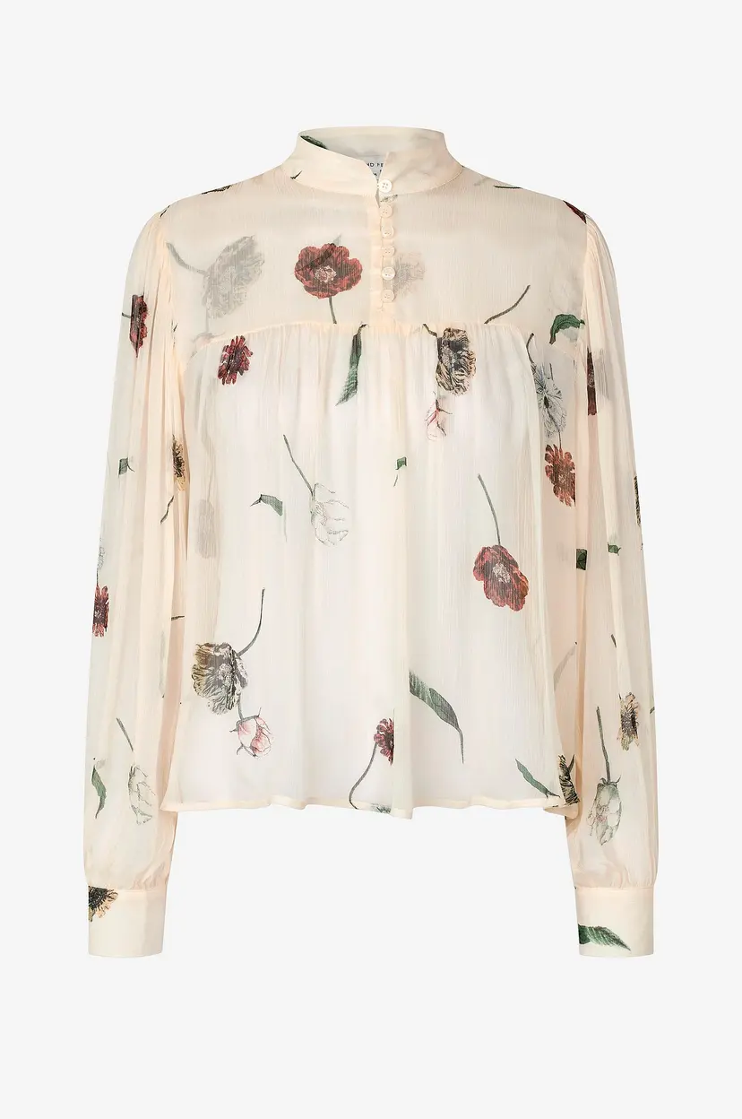 Second Female Bluse Florala - Natur
