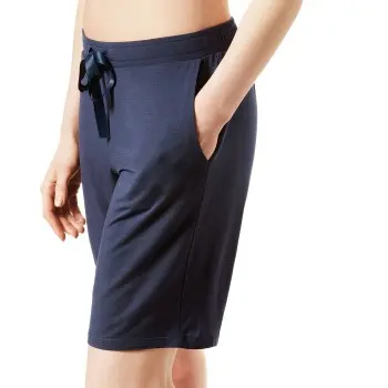 Schiesser Schiesser Mix and Relax Bermuda Shorts Blå modal Large Dame