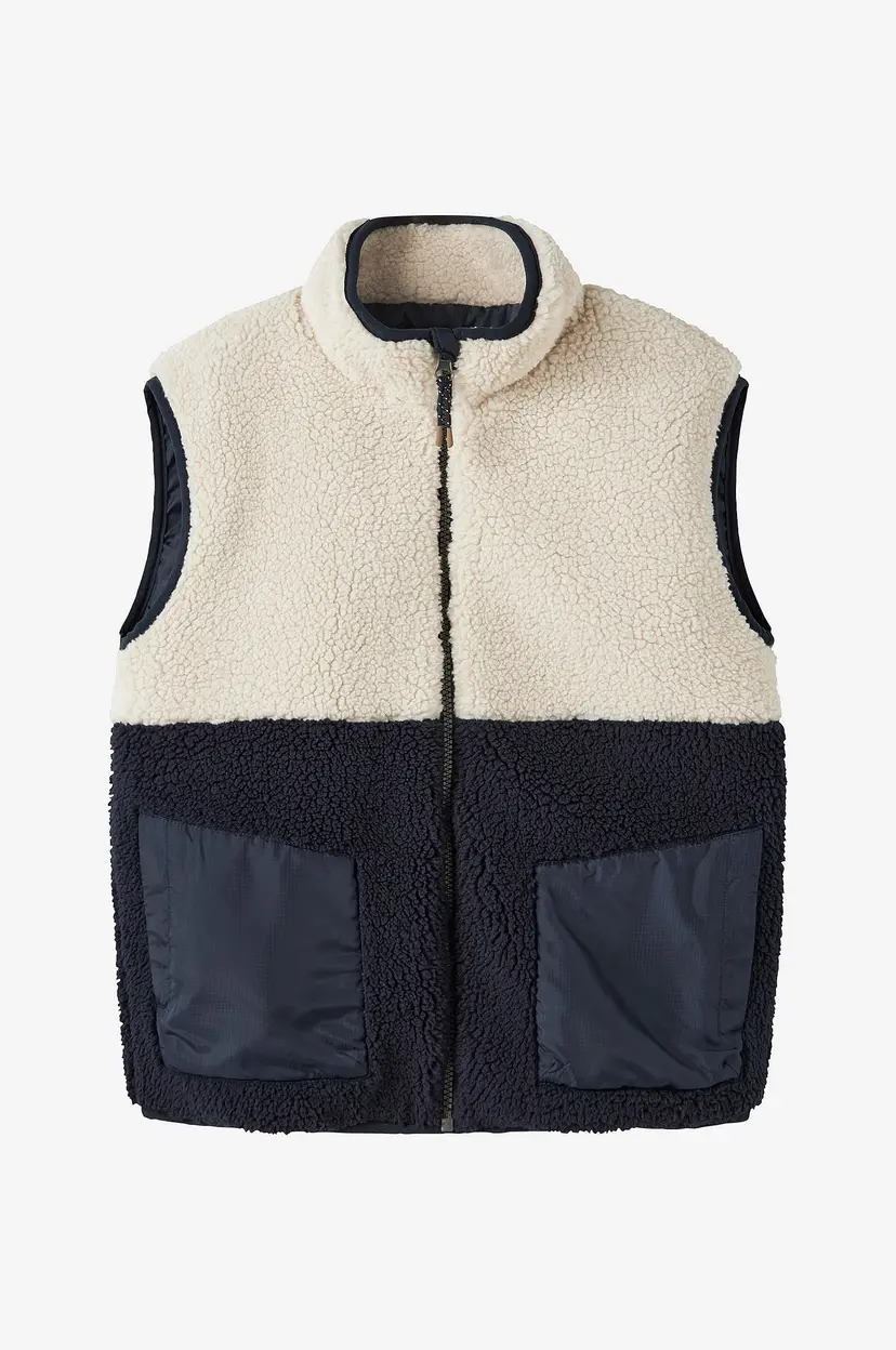 NAME IT Pilevest Nkmmacey Teddy Vest Block - Blå