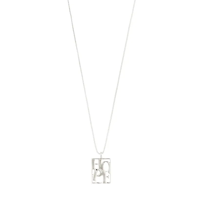 Pilgrim Pilgrim LOVE TAG, HOPE-halskjede sølvbelagt