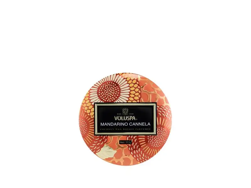 VOLUSPA Mini Tin Candle 113g Mandarino Cannela