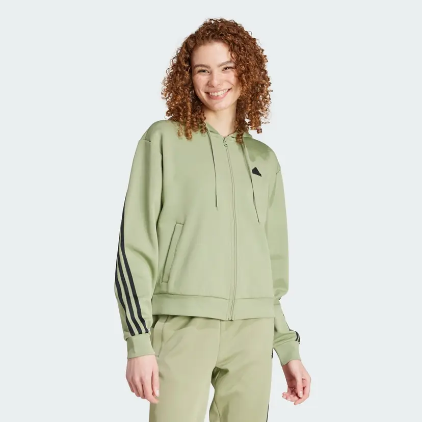 Adidas Future Icons 3-Stripes Full Zip Hettegenser