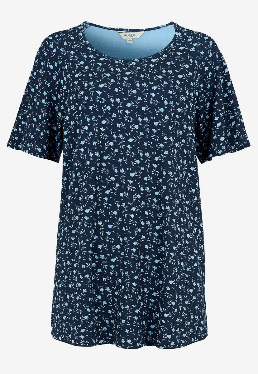 Cellbes of Sweden Jerseytunika med et blomstermønster