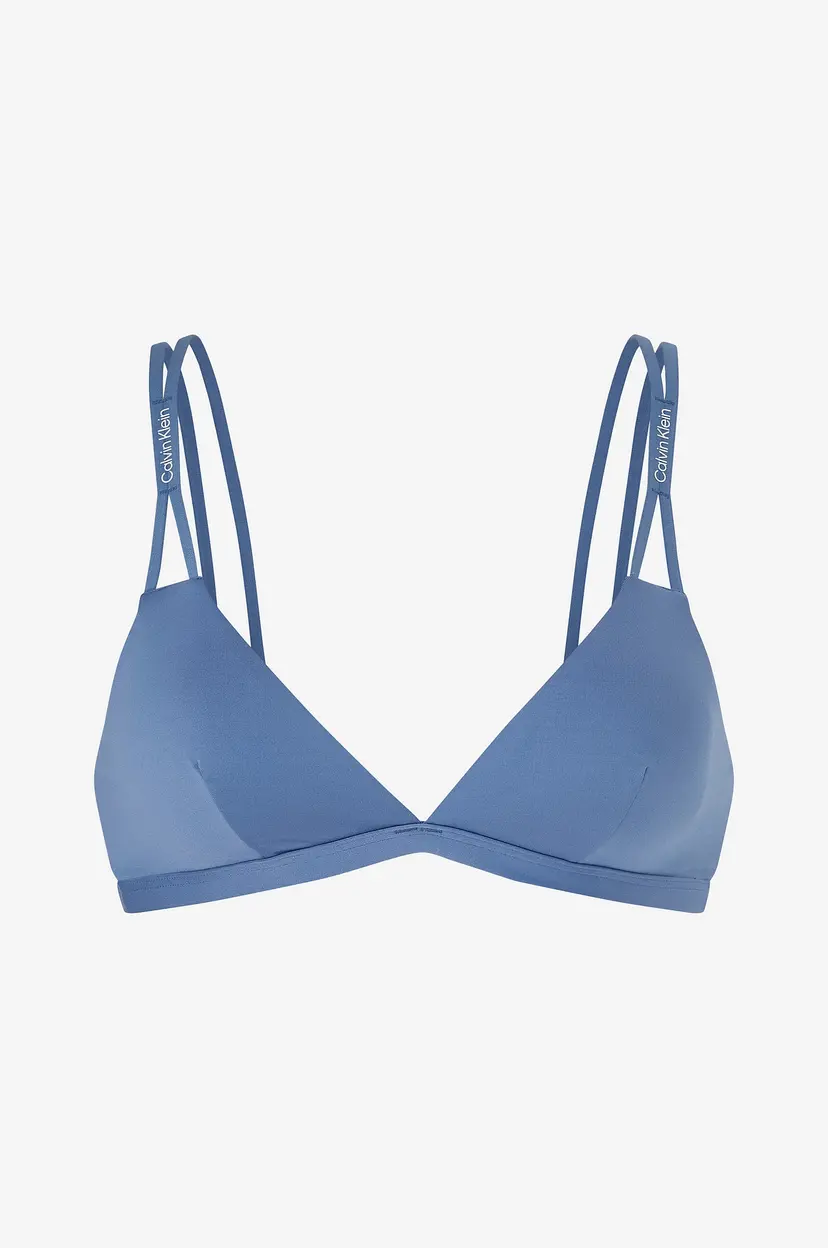 Calvin Klein Underwear Bikini BH Longline Triangle RP - Blå