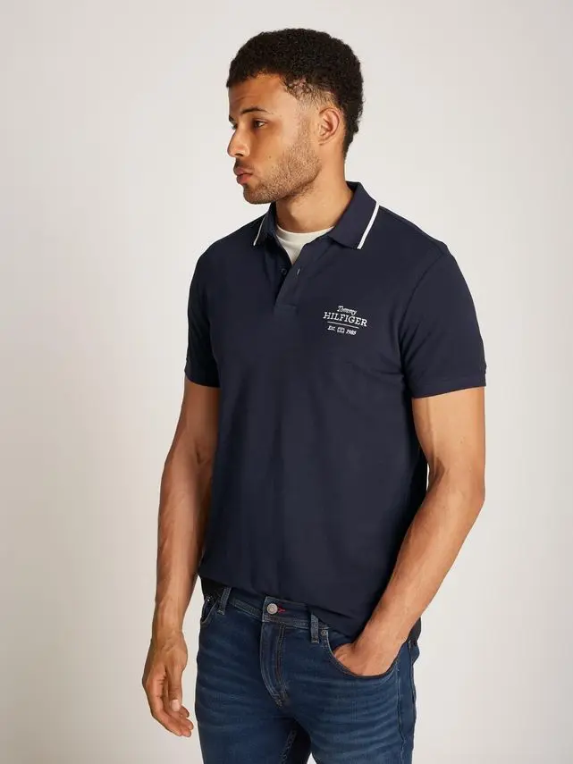 Tommy Hilfiger LEFT CHEST GRAPHIC REG POLO