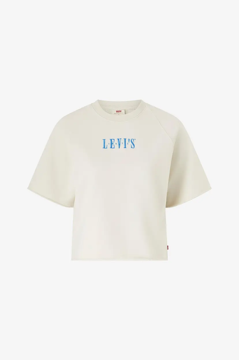 Levi's Collegegenser GR Diana SS Sweatshirt Crew SE - Hvit