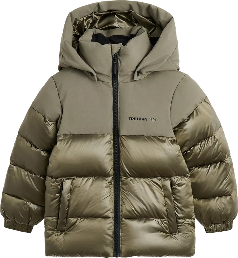 Tretorn Tretorn Kids' Flake Puffer Jacket Smokey Olive