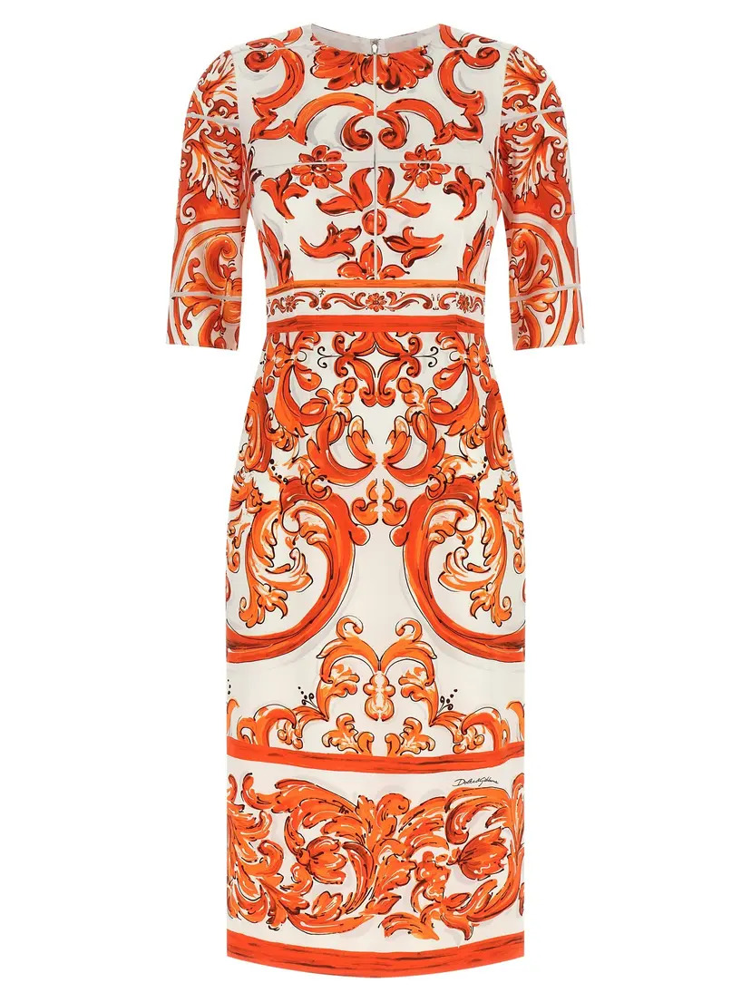 Dolce & Gabbana Dolce & Gabbana Midikjoler – Oransje