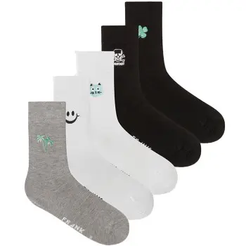 Frank Dandy Frank Dandy Strømper 10P Embroidered Bamboo Socks Mixed lyocell Str 36/40