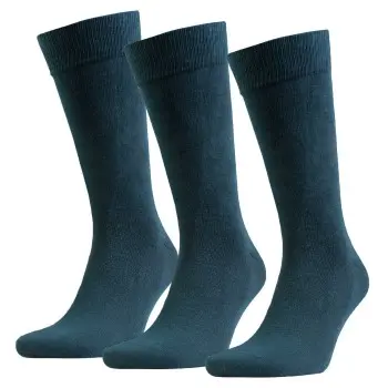 Amanda Christensen Strømper 3P True Combed Cotton Sock Grønn Str 47/50