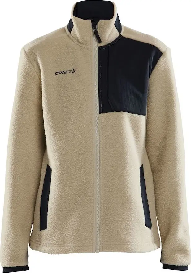Craft Craft Women's Adv Explore Pile Fleece Jacket Ecru/Black