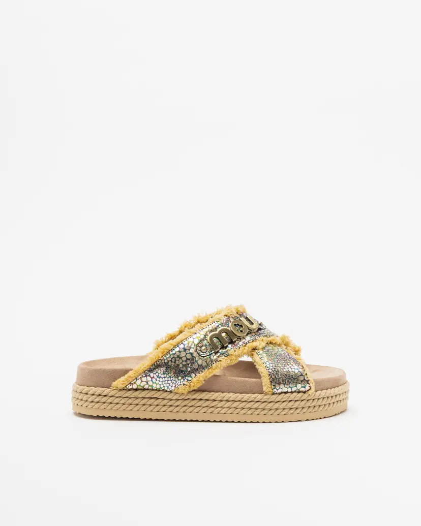Mou Mou SW451012C Golden Sandals