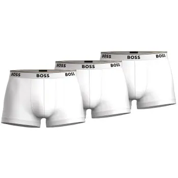 BOSS BOSS 6P Cotton Stretch Trunks Hvit bomull XX-Large Herre