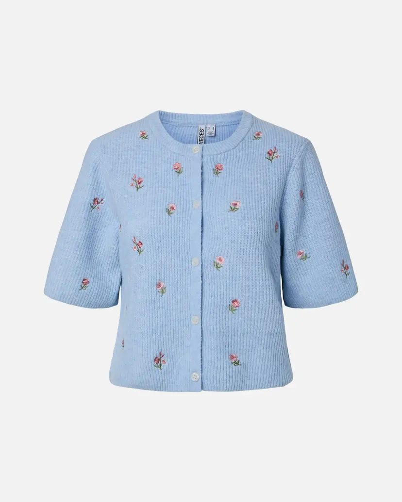 Pieces Strikket Cardigan Silly SS Emb