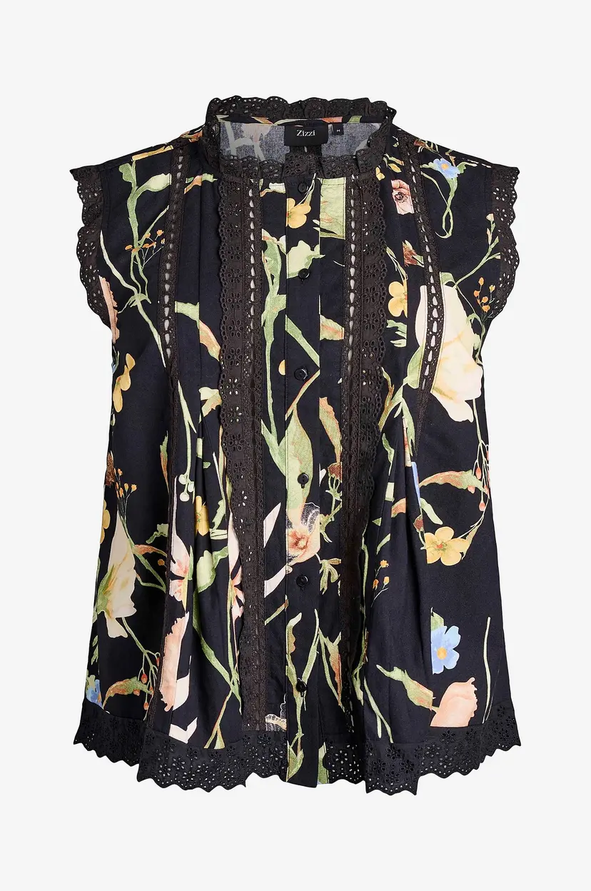 Zizzi Bluse mKris S/L - Svart