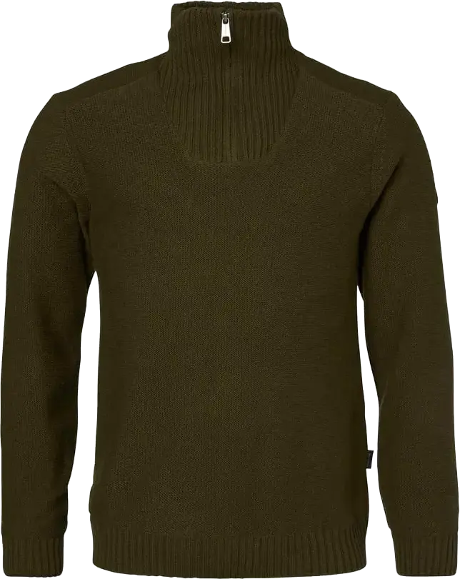 Chevalier Chevalier Men's Loxley Windblocker Wool Pullover Forest Green