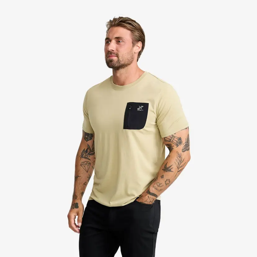RevolutionRace Easy Pocket T-shirt Herre Eucalyptus
