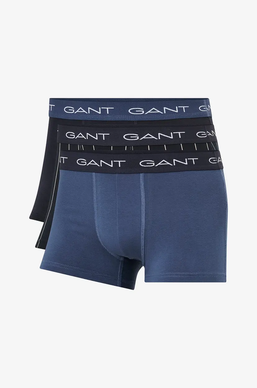 GANT Boksershorts Pinstripe Trunk 3-pakning - Blå