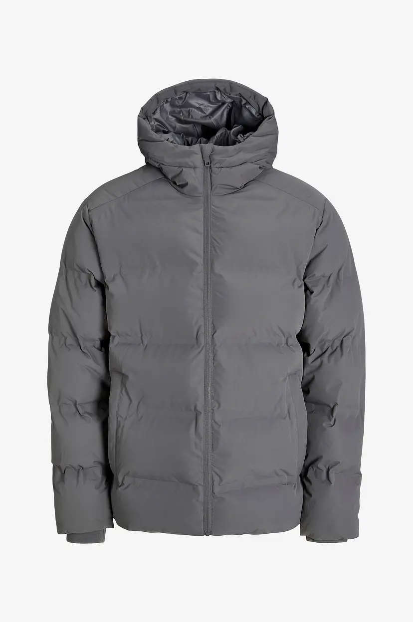 Jack & Jones Plus Pufferjakke jjeSoho Puffer Hood SN Pls - Grå