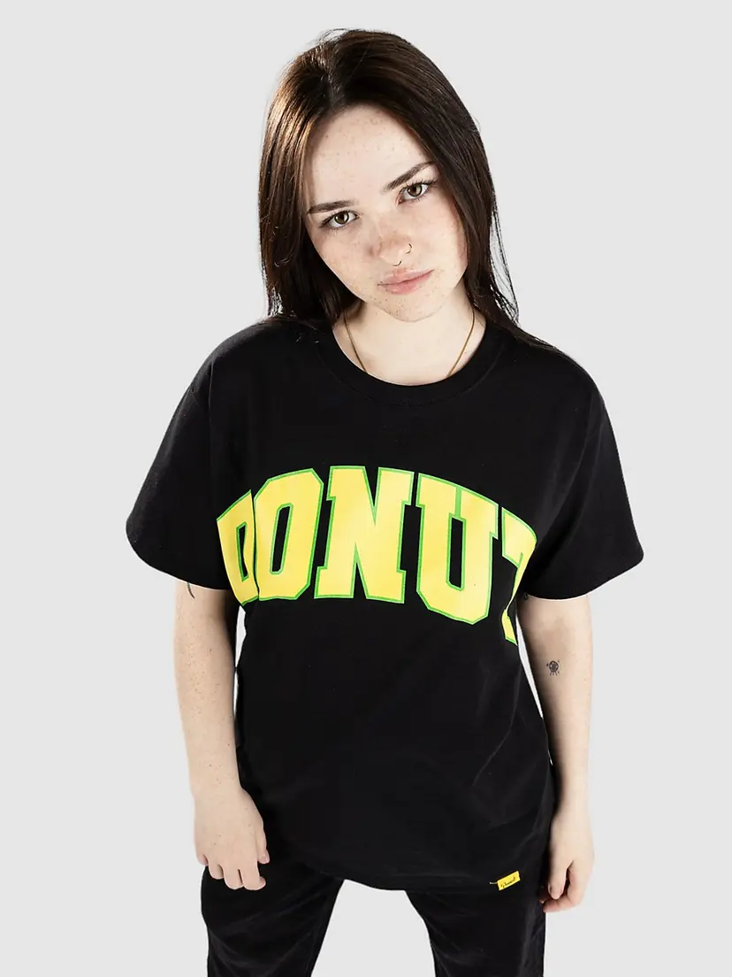 Donut Donut University T-skjorte svart