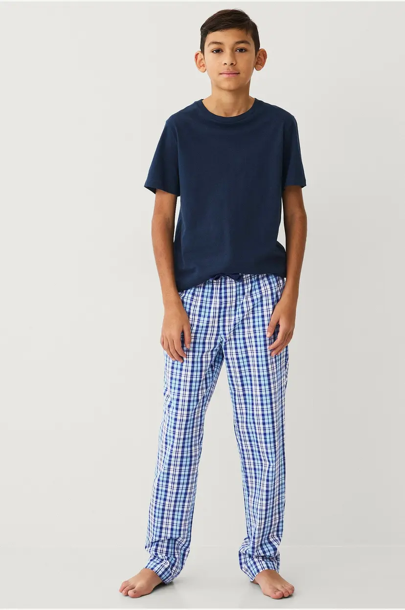 Ellos Collection Pysjbukser Harry i poplin - Blå