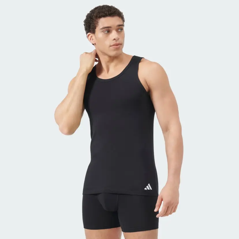 Adidas Active Flex Cotton Tanktopp, pakke med 2
