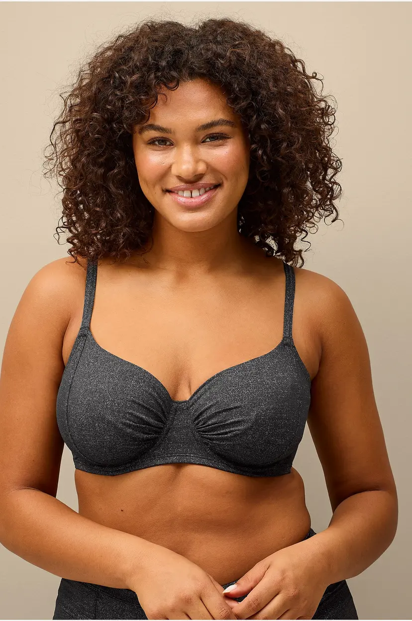 Ellos Collection Bikini-BH Willow glitrende - Svart