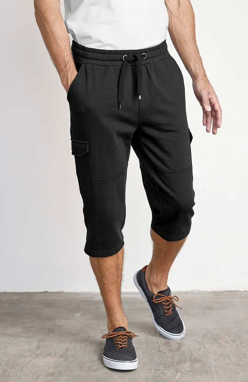 Cellbes of Sweden Lang sweatshirt-shorts med cargolommer