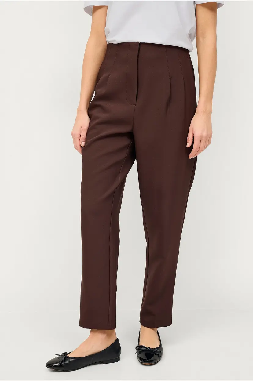 Ellos Collection Avsmalnende bukser med et stretch - Brun