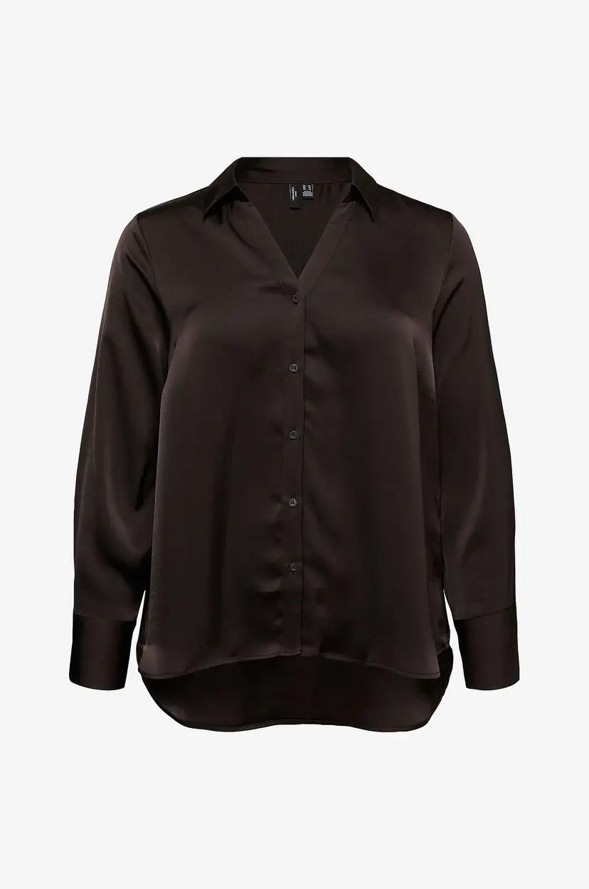 Vero Moda Curve Skjorte Vmmiro Ls Shirt Wvncur - Brun