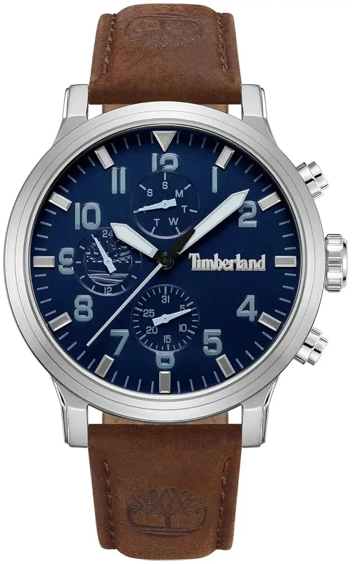 Timberland Timberland Herreklokke TDWGF0040702 Driscoll Blå/Lær Ø46 mm