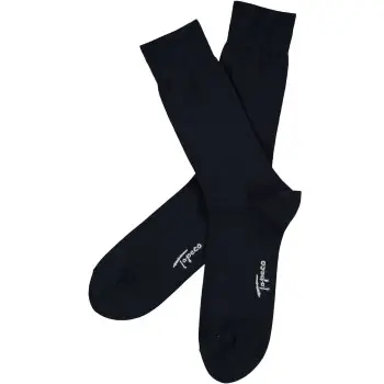 Topeco Topeco Strømper Men Socks Plain Dress Sock Marine Str 45/48 Herre