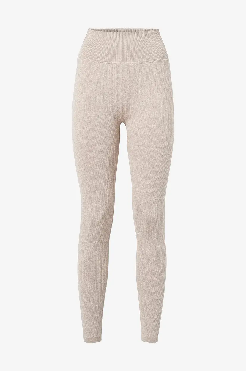 Aim'n Treningstights Beige Ribbed Seamless Tights - Beige