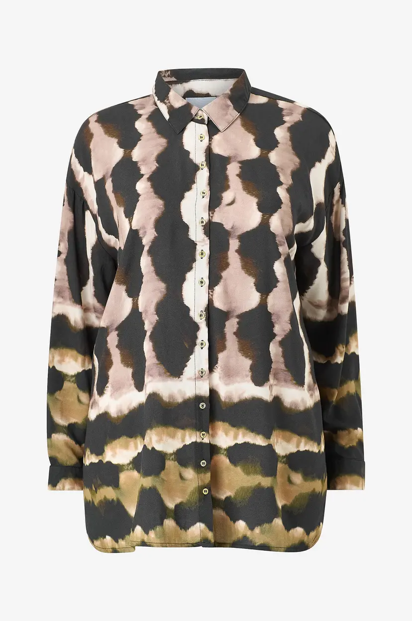 Zhenzi Skjorte Zh-Livia 1534-Shirt L/S - Brun
