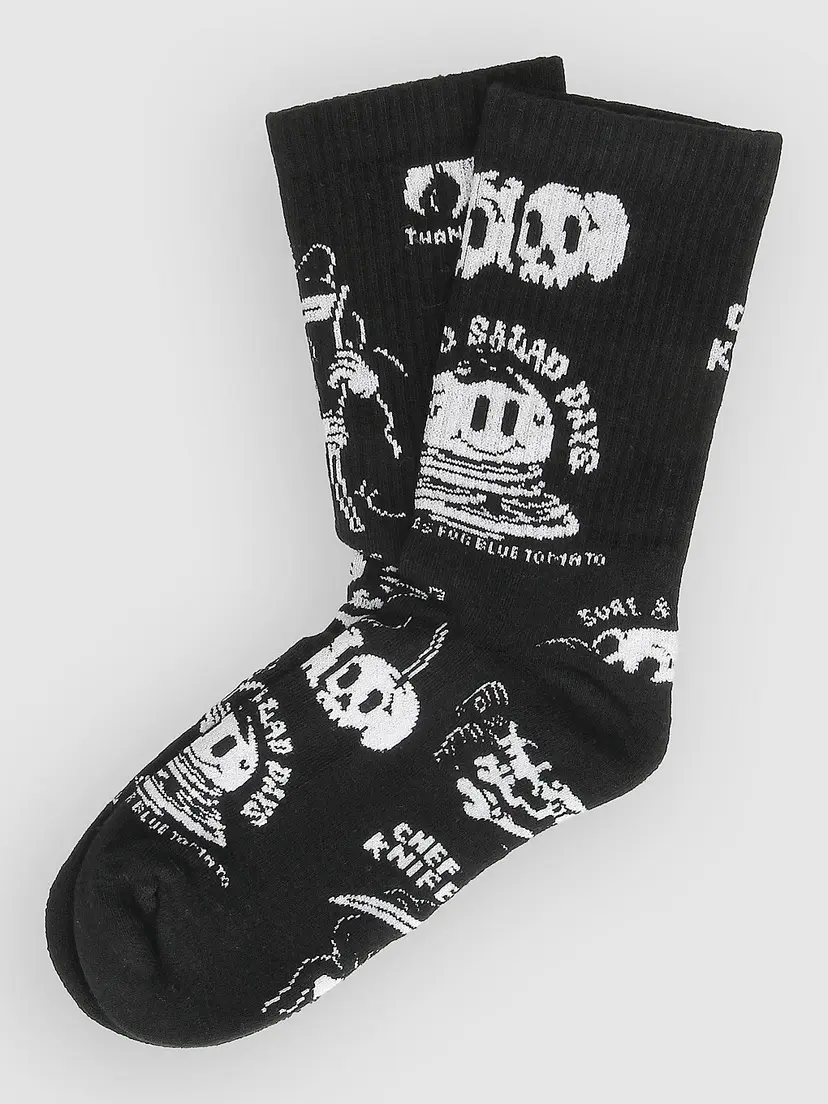 The Dudes The Dudes Dark Pattern Simple Tennis Sokker svart