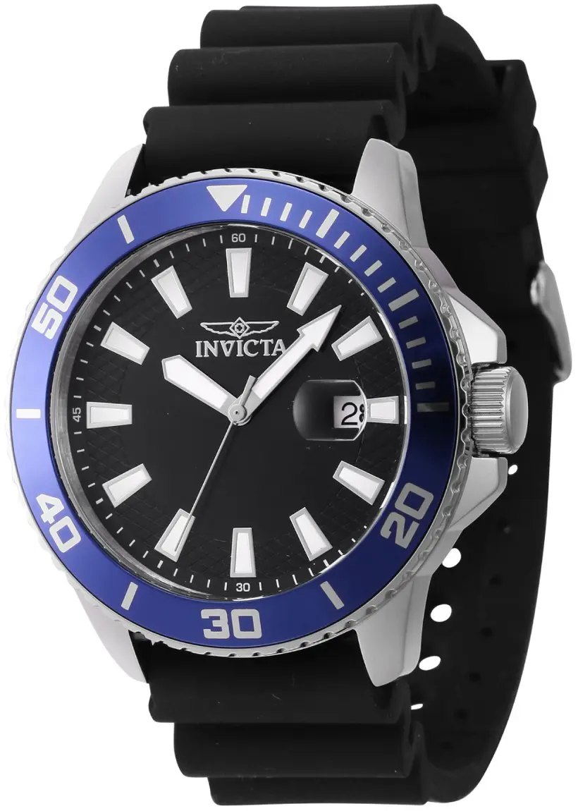 Invicta Invicta Herreklokke 46089 Pro Diver Sort/Gummi Ø45 mm