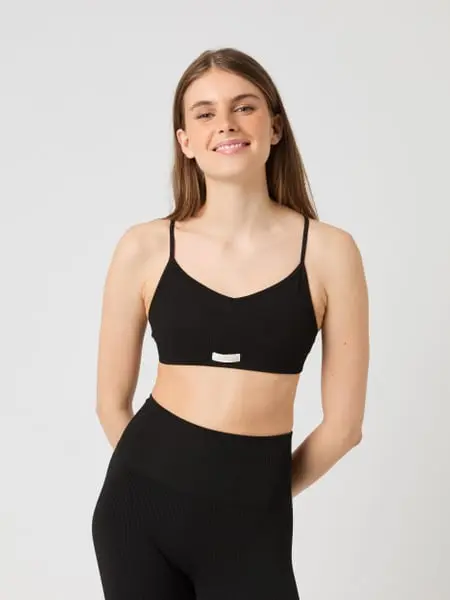 Björn Borg Studio Seamless Ribbed Strap Bra