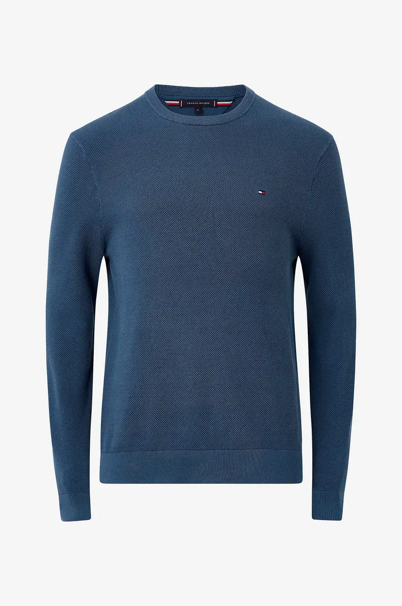 Tommy Hilfiger Genser Essential Structure Crew Neck - Blå