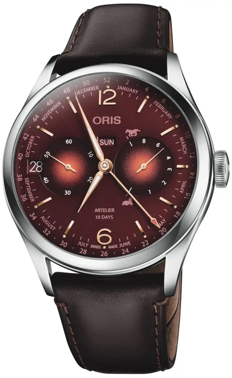Oris Oris Herreklokke 01 113 7806 4088-Set Artelier Brun/Lær Ø43 mm