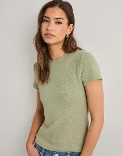 Nelly Nelly - Grønn - Knit Slim Tee