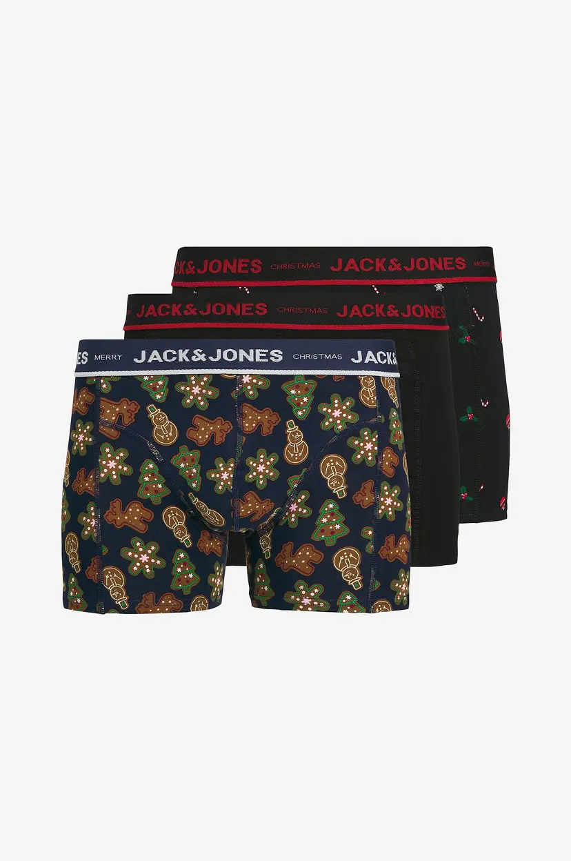 Jack & Jones Plus Underbukser jacGingerbread Pls 3-pakning - Svart