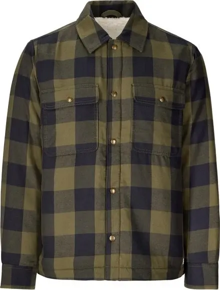 Marmot Marmot Men's Ridgefield Sherpa Flannel Shirt Jacket Nori/black