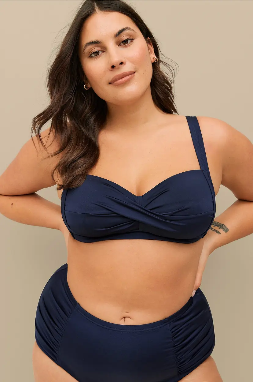 Ellos Plus collection Bikini-BH med polstre kopp - Blå