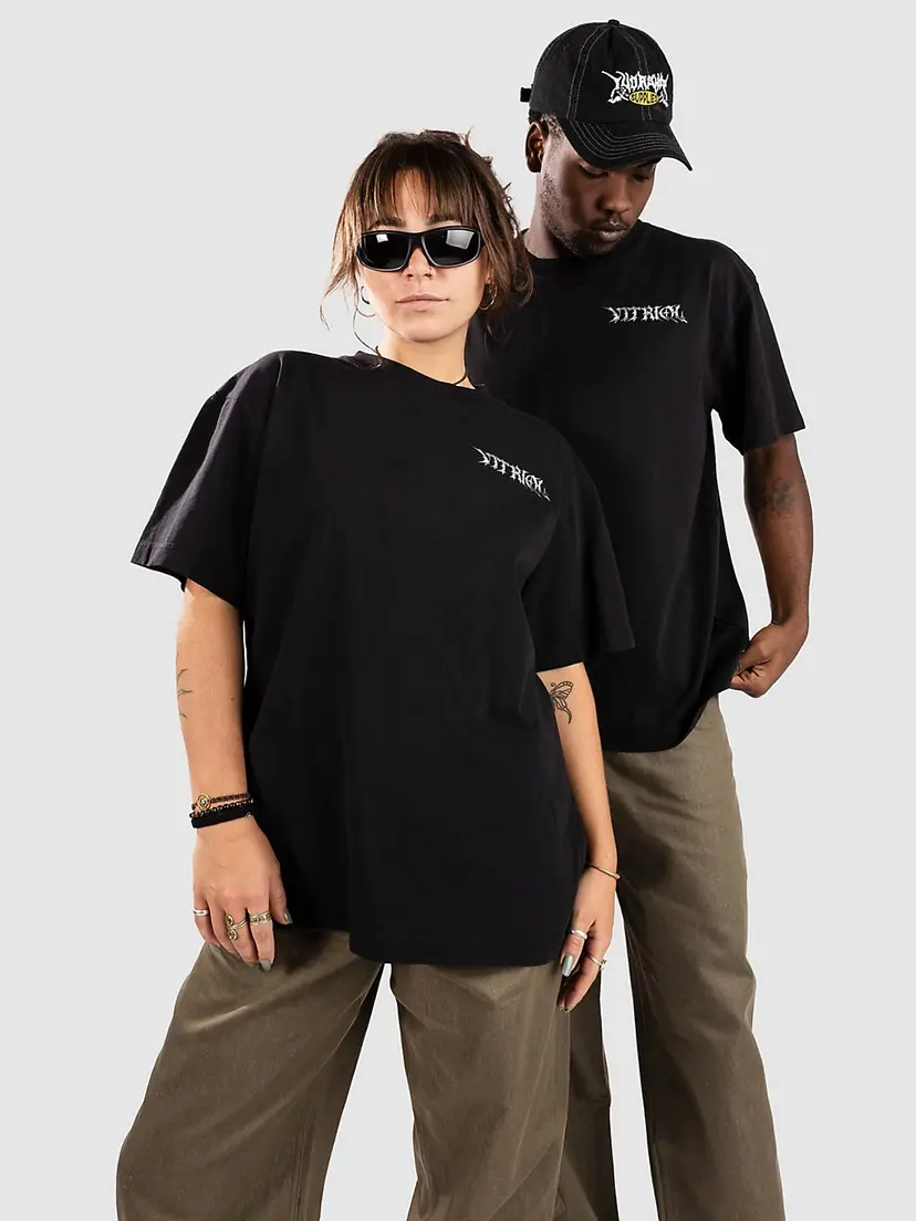 Vitriol Vitriol Chrome Bones Boxy T-skjorte svart