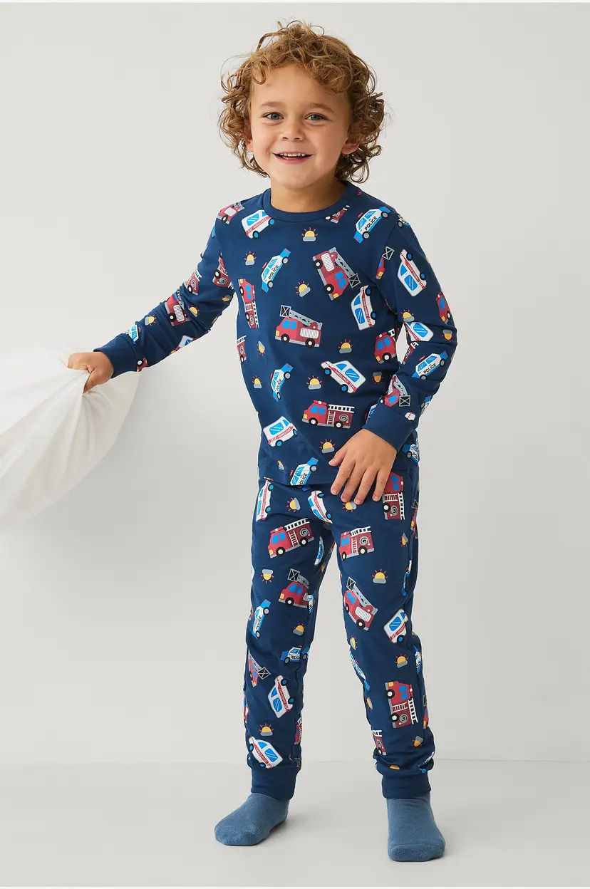Ellos Collection Pyjamas med trykk - Blå