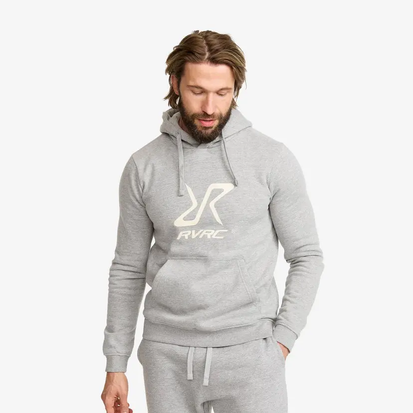 RevolutionRace RVRC Hoodie Herre Grey Melange/Oatmeal