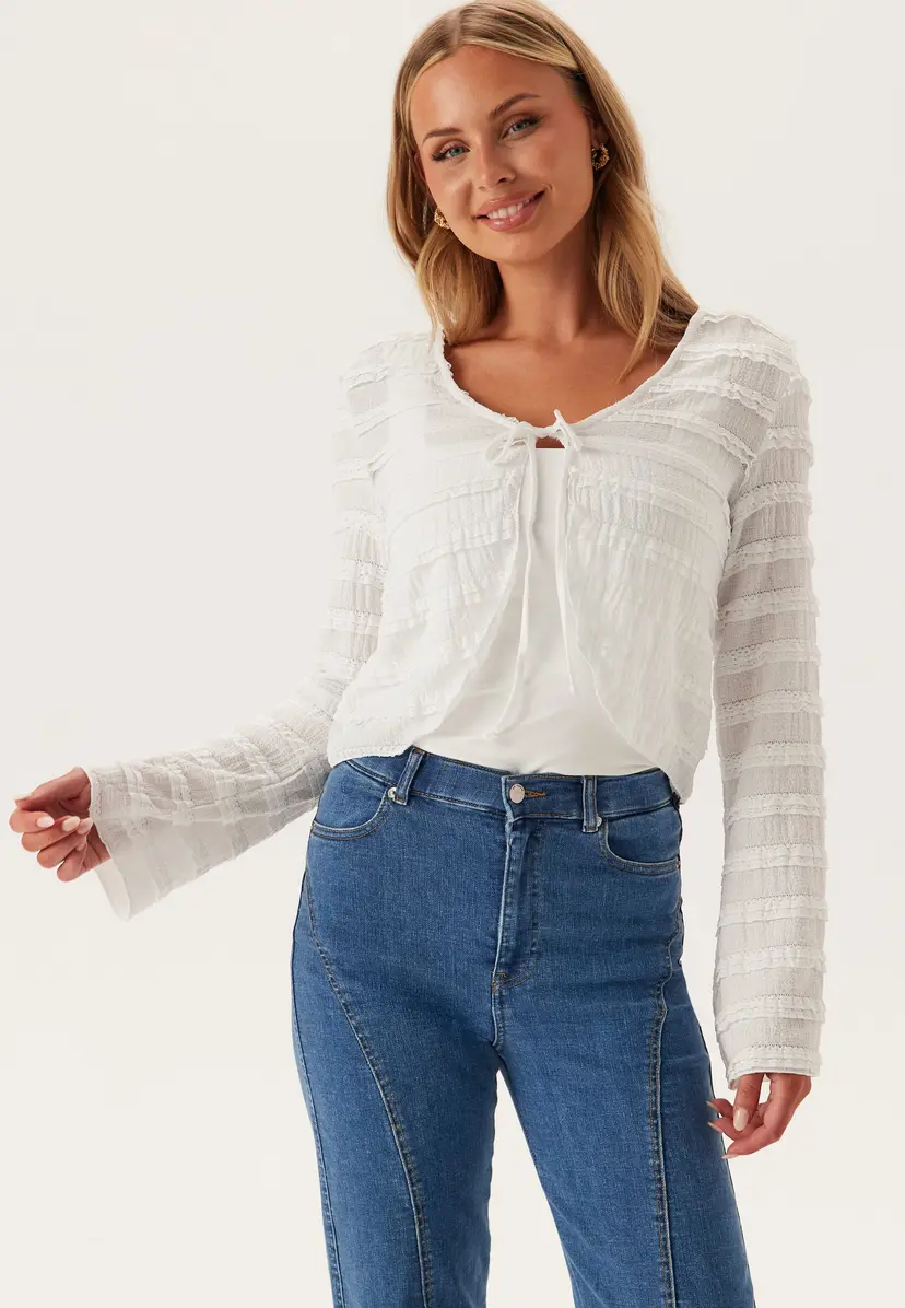 Pieces Pcanine Ls Tie Top
