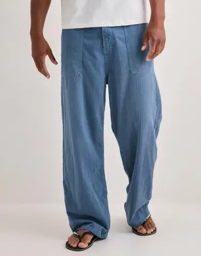 Que Sera Sera Que Sera Sera William Workwear Pant Cargobukser Blå