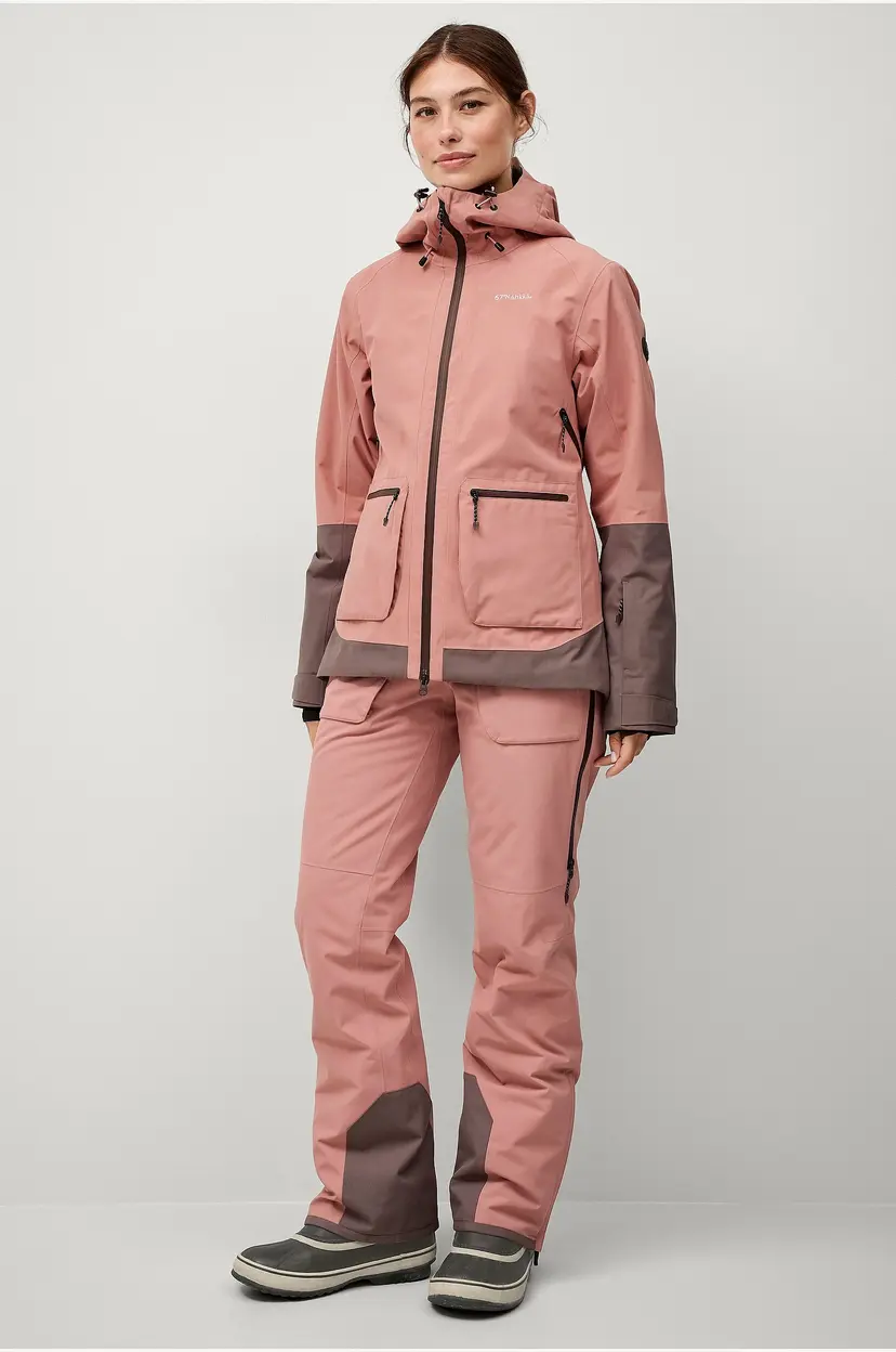 Áhkká Skibukser Light Padded Ski Pants - Rosa