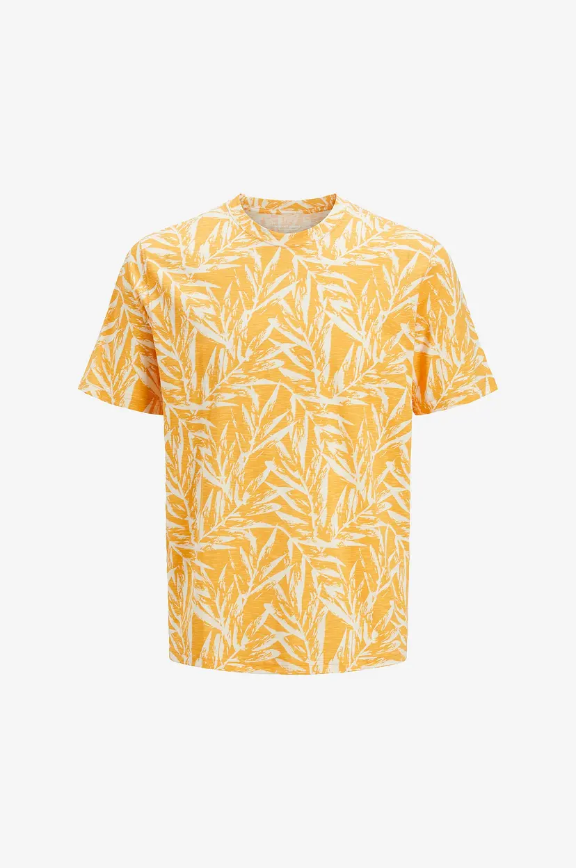 Jack & Jones Junior T-skjorte Jorsplit Aop Tee SS Crew Neck Jnr - Gul